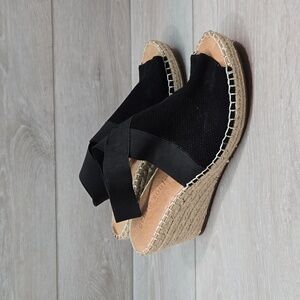 Gentle Souls Women Colleen Leather Espadrille Wedge Sandals Shoes sz 9.5M